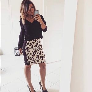 SOLD Cheetah pencil skirt